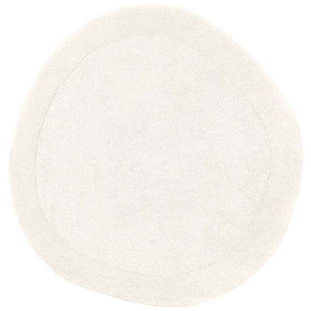 THE RUGS Villeroy & Boch 1812 Wool Round Wool Rug & Runner in Cream - Size: 160 cm diameter - image 1
