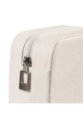 ExtraStar Compact Faux Leather Jewellery Box with Velvet Interior in White - thumbnail 7