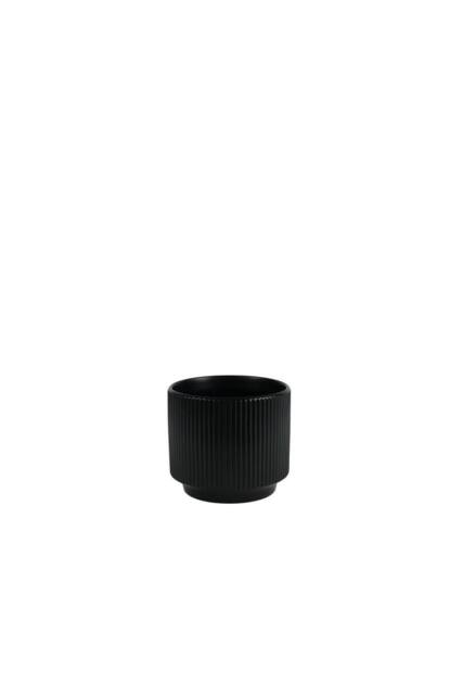 KDMD Matt Black Hortus Tokyo Pot 16x14cm 2 Pack - Size: 16x14 cm - image 1