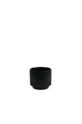 KDMD Matt Black Hortus Tokyo Pot 16x14cm 2 Pack - Size: 16x14 cm - thumbnail 1