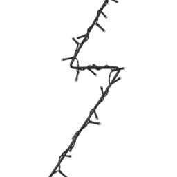 Berkfield Home Christmas Lights Christmas Tree Silhouette 115 LEDs Warm White in Black - thumbnail 6
