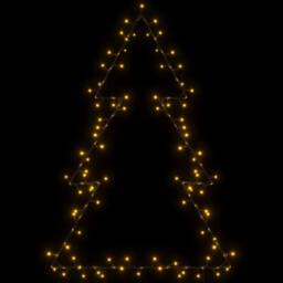 Berkfield Home Christmas Lights Christmas Tree Silhouette 115 LEDs Warm White in Black - thumbnail 5
