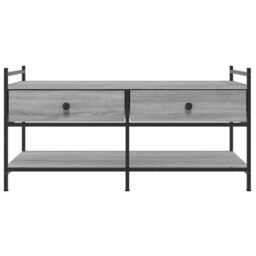 Berkfield Home Coffee Table Grey Sonoma 99x50x50 cm Engineered Wood - Size: 99 x 50 x 50 cm - thumbnail 6