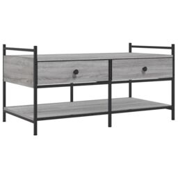 Berkfield Home Coffee Table Grey Sonoma 99x50x50 cm Engineered Wood - Size: 99 x 50 x 50 cm - thumbnail 2