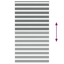 Berkfield Home Elegant Zebra Blind Dark Grey 130x200 cm Fabric Width 125.9 cm Po - thumbnail 5