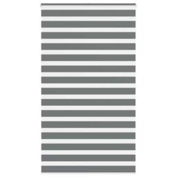 Berkfield Home Elegant Zebra Blind Dark Grey 130x200 cm Fabric Width 125.9 cm Po - thumbnail 2