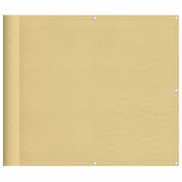 Berkfield Home Balcony Screen Sand 90x400 cm 100% Polyester Oxford in Light Sand - image 1