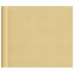 Berkfield Home Balcony Screen Sand 90x400 cm 100% Polyester Oxford in Light Sand - thumbnail 1