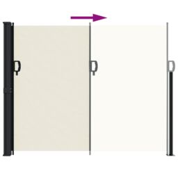 Berkfield Home Retractable Side Awning Cream 160x300 cm - thumbnail 5