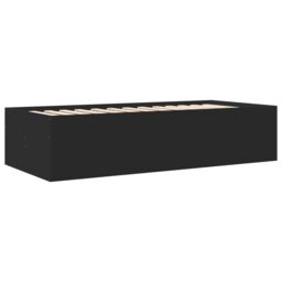 Berkfield Home Daybed with Drawers without Mattress Black 100x200 cm - thumbnail 6