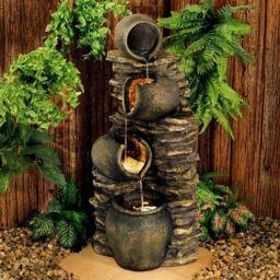Primrose Water Feature Fountain Cascade Classical Earthenware Pottery 117cm in Stone - thumbnail 6