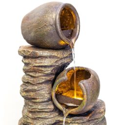 Primrose Water Feature Fountain Cascade Classical Earthenware Pottery 117cm in Stone - thumbnail 3