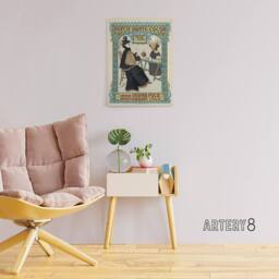 "Artery8 Dutch Skate Cocoa Advert Canvas Wall Art Print Georg van Caspel in Green - Size: W18"" x H24""" - thumbnail 3