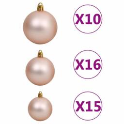 Berkfield Home Artificial Pre-lit Christmas Tree with Ball Set Green 180 cm - thumbnail 9