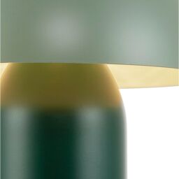 Happy Homewares Modern Rechargeable Mushroom Table Lamp with Touch Dimmer Button in Dark Green - Size: 10 inches - thumbnail 6