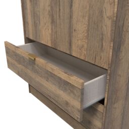 Ready Assembled 2 U Tamworth 2 Door 2 Drawer Wardrobe (Ready Assembled) in Dark Brown - thumbnail 6