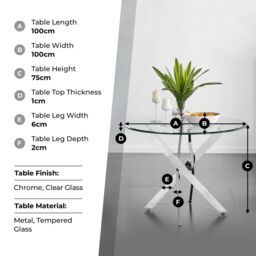 FurnitureboxUK Novara 100cm Round Dining Table & 2 Pesaro Black Leg Chairs in Cream - thumbnail 9
