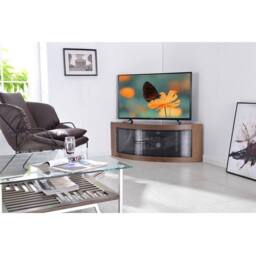 "Centurion Supports PANGEA Beam-Thru Curved Tru-Corner Flat Screen 32""-55"" TV Cabinet" - thumbnail 1