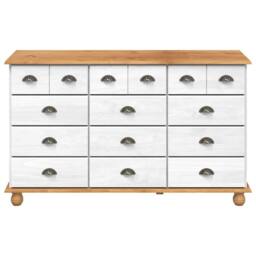 "Berkfield Home Chest of Drawers ""ASKIM"" White 79x40x133.5 cm Solid Wood Pine" - thumbnail 6
