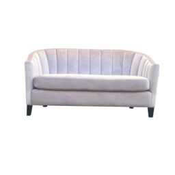 Minster 2 Seater Loveseat Indoor Sofa - Velvet - L74 x W147 x H80 cm - Pink - Size: 1 Pack - thumbnail 7