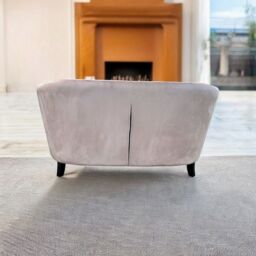 Minster 2 Seater Loveseat Indoor Sofa - Velvet - L74 x W147 x H80 cm - Pink - Size: 1 Pack - thumbnail 3
