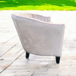 Minster 2 Seater Loveseat Indoor Sofa - Velvet - L74 x W147 x H80 cm - Pink - Size: 1 Pack - thumbnail 5