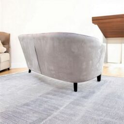 Minster 2 Seater Loveseat Indoor Sofa - Velvet - L74 x W147 x H80 cm - Pink - Size: 1 Pack - thumbnail 2