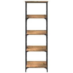 Berkfield Home Bookshelf Artisan Oak 50x33x153 cm Engineered Wood in Brown - Size: 50 x 33 x 153 cm - thumbnail 4