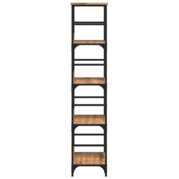 Berkfield Home Bookshelf Artisan Oak 50x33x153 cm Engineered Wood in Brown - Size: 50 x 33 x 153 cm - thumbnail 5