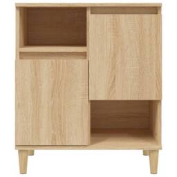 Berkfield Home Sideboards 3 pcs Sonoma Oak 60x35x70 cm Engineered Wood in Brown - Size: 60 x 35 x 70 cm - thumbnail 6