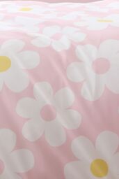 Bedlam Women's 'Retro Daisy' Easy Care Nostalgic Floral Print Duvet Cover Set in Pink - Size: Double - thumbnail 3