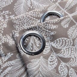Alan Symonds Ferndown Blackout Curtains Thermal Efficient Ring Top Header in Beige - Size: 229 cm width x 183 cm drop - thumbnail 3