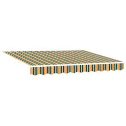 Berkfield Home Manual Retractable Awning with LED Green & Yellow 300x250 cm - thumbnail 5