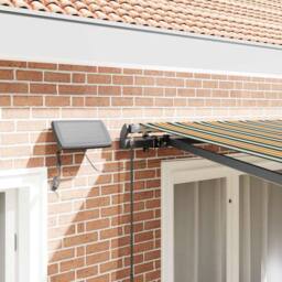 Berkfield Home Manual Retractable Awning with LED Green & Yellow 300x250 cm - thumbnail 4