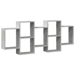 Berkfield Home Wall Shelf Concrete Grey 159x18x65 cm Engineered Wood - Size: 159 x 18 x 65 cm - thumbnail 6