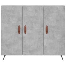 Berkfield Home Sideboard Concrete Grey 90x34x80 cm Engineered Wood - Size: 90 x 34 x 80 cm - thumbnail 6
