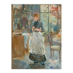 "Artery8 In the Dining Room Oil Painting Morisot Wall Art Poster Print - Size: W18"" x H24""" - thumbnail 1