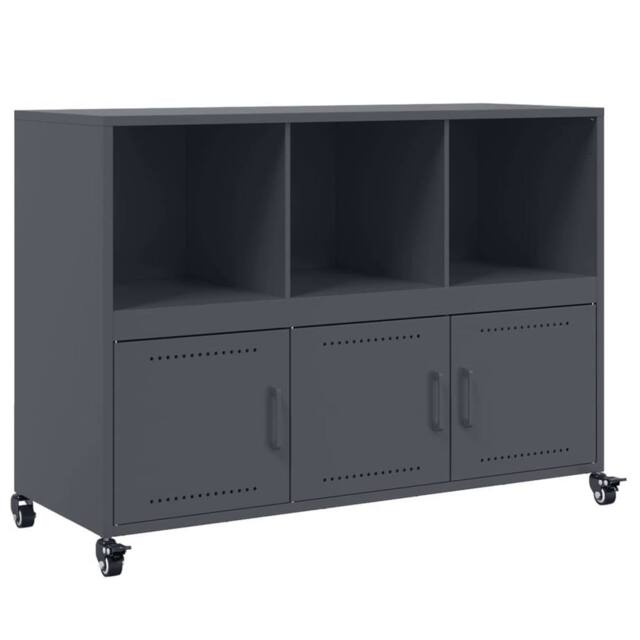 Berkfield Home Sideboard Anthracite 100.5x39x72 cm Steel in Dark Grey - image 1