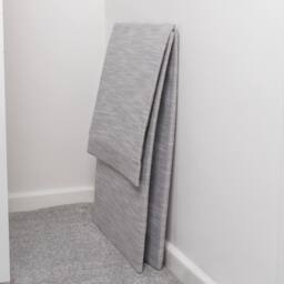 JVL Serena Foldable Laundry Hamper with Lid in Light Grey - thumbnail 9