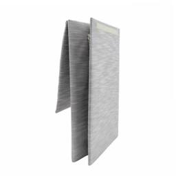 JVL Serena Foldable Laundry Hamper with Lid in Light Grey - thumbnail 4