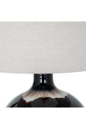 KDMD Sepia Shadows Table Lamp with Linen Shade - Warm Ambient Lighting in Light Brown - thumbnail 4