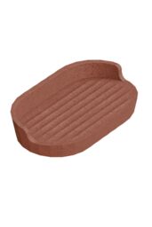 Cosmic 'Avenir Soap Dish' Rectangular Design Plastic Terracotta
