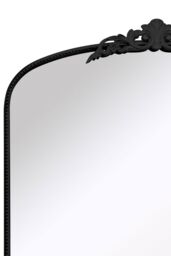 "MirrorOutlet Black Metal Framed Arched Wall Mirror 68"" X 38"" (174CM X 96CM) - Size: 1 Pack" - thumbnail 4