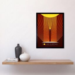 "Artery8 NASA Solar Surfing Innovative Advanced Concepts Framed Wall Art 12x16 in Black - Size: W12"" x H16""" - thumbnail 2