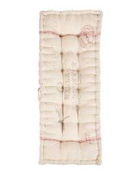 Dibor Traditional Belle Jardinere Red Summer Outdoor Garden Bench Cushion L112cm x W44cm - Size: Large - thumbnail 2