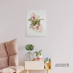 "Artery8 F Sander Laelia Autumnalis Xanthotropis Orchid Canvas Wall Art Print - Size: W12"" x H16""" - thumbnail 3