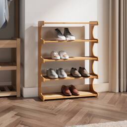 SPETLEK 5 TIERS BAMBOO SHOE RACK in Brown - thumbnail 3