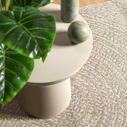 Berkfield Home Rug ZIZUR Cream 240x340 cm Jute Look Indoor & Outdoor - Size: Medium - thumbnail 1
