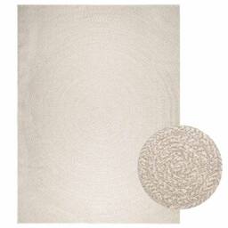 Berkfield Home Rug ZIZUR Cream 240x340 cm Jute Look Indoor & Outdoor - Size: Medium - thumbnail 2