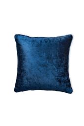 BHS Crushed Velvet Cushion in Navy - Size: 45 cm x 45 cm - thumbnail 2